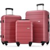 3pcs Luggage Set, ABS Hard Shell Expandable Spinner Luggage, 20'' Airline Certified Carry-on 24'' and 28'' Expandable Hardshell Luggage Lightweight - 4 of 4