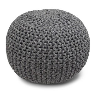 Rigby Hand Knit Round Pouf - Wyndenhall - 1 of 4