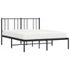 vidaXL Black Queen Metal Bed Frame with Headboard & Slats, No Mattress, Easy Assembly - 4 of 4