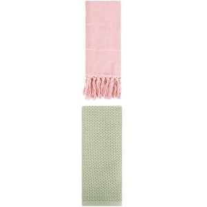 REGALWOVEN 2 Packs Cotton Soft Absorbent Tassels and Waffle Hand Towel - 1 of 4