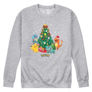 Men's - Pokémon - Holiday Designs Graphic Fleece Sweatshirt - 1 of 4