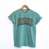 Simply Sage Market Women's Expensive and Difficult Plaid Short Sleeve Garment Dyed Tee - 3 of 4