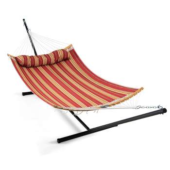 Tangkula Hammock Chair with Stand Portable Bag Cushion Pillow Heavy Duty Frame