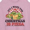 Women's - Teenage Mutant Ninja Turtles - All I Want For Christmas Graphic Racerback Tank - 2 of 4