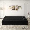KWPZQEB Convertible Folding Sofa Bed, Corduroy Fabric Foam-Filled Couch with 2 Pillows, Modern Folding Loveseat Sofa for Living Room, Bedroom - 4 of 4