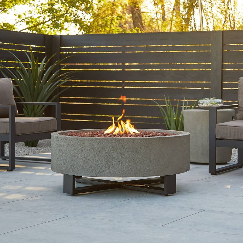 Idledale Propane Fire Bowl - Glacier Gray - Real Flame, 5 of 6