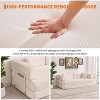 78.7" Corduroy Convertible Couch - Folding sofa bed with 2 pillows, no assembly required. Perfect for living room, bedroom & dorm. - 4 of 4