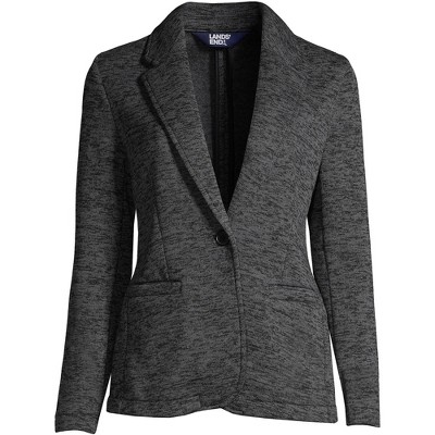 Lands' End Women's Tall Sweater Fleece Blazer Jacket - The Blazer : Target