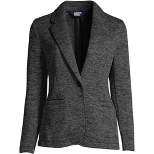 Lands' End Women's Sweater Fleece Blazer Jacket - The Blazer