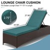 Crestlive Products Patio Outdoor Chaise Lounge Cushion Beige 2 PC - 2 of 4