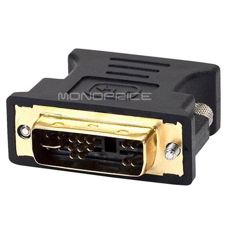 Monoprice DVI-A Dual Link Male to HD15 (VGA) Female Adapter (Gold Plated), 2 of 5