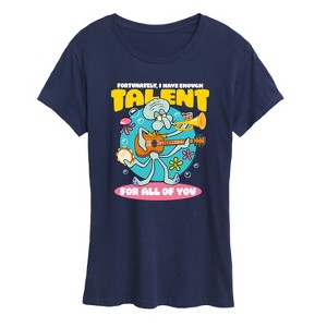 Women's - SpongeBob SquarePants - Squidward Enough Talent For All Of You Short Sleeve Graphic T-Shirt - 1 of 4
