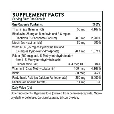 Thorne Stress B-Complex Dietary Supplement - 60 Capsules