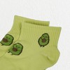 Alilang Women's Avocado Ankle Socks Non Slip Cotton for Casual Stability and Comfort 2 Pairs - One Size Fits Most - 2 of 4