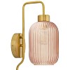 32" Otto Retro Wall Sconce Pink - River of Goods: Metal & Glass, Inline Switch, UL Listed - image 3 of 4