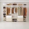 Aheaplus 68"-96" Closet Organizer with 6-Drawers,4 Clothing Rack - 3 of 4
