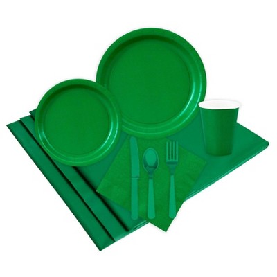 24 Guest Green Party Pack