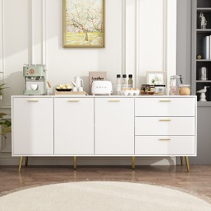 Famapy Modern White Dresser with Drawers - Versatile Furniture - 1 of 4