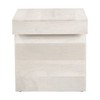 HomeRoots 22" Natural Solid Wood Square Pedestal End Table - 4 of 4