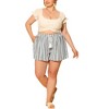 Agnes Orinda Women's Plus Size Boho Holiday Beach Pocket Casual Shorts - 2 of 4