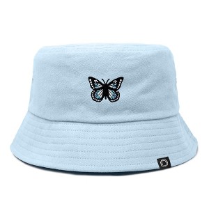 Dalix Butterfly Cotton Bucket Hat Lightweight Outdoor Travel Beach Everyday Womens - 1 of 4
