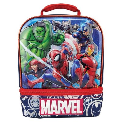 Marvel Universe 6D Laser Dual Compartment Lunch Bag - Navy