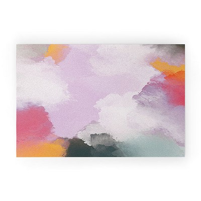 Emanuela Carratoni Abstract Colors 1 30" x 20" Welcome Mat - Society6