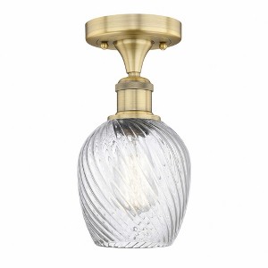 Salina - 1 Light Semi-Flush Mount In Industrial Style-9.75 Inches Tall and 5 Inches Wide - 1 of 1