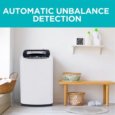 Compact White Stainless Steel Top-Loading Portable Washer