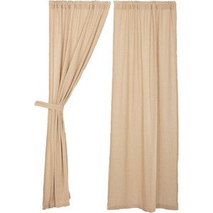 Burlap Vintage Panel Set of 2 84x40 - 1 of 4