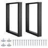Metal Table Legs Heavy Duty Furniture Legs Square Tube Desk Legs Dining Table Legs Office Tables Computer Desk Legs DIY Bench Legs Set of 2 - 2 of 4