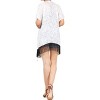 LA LEELA Women's Summer Open Front Vacation Beachwear Bathing Suit Boho Beach Duster Holiday Cover ups Cardigan XL-XXL White, Floral - 3 of 4