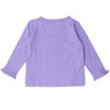 RuffleButts Girls Knit Long Sleeve Ruffle Layering Tee - 2 of 4