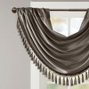 Stylish Waterfall Window Panel, Rich Sheen Fabric and Elegant Tassel Trim fits Lux Room Decor for All Season - 2 of 4