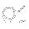 Unique Bargains Faux Pearl Handbag Strap Silver Tone 1 Pc - 3 of 4