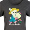 Women's - Instant Message - Vintage Happy Easter Graphic T-shirt Dress - 2 of 4