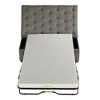 Whisen 49.6" Convertible Ottoman Sleeper Sofa Bed with Memory Mattress - Space-Saving Tufted Design for Small Living Rooms - 3 of 4