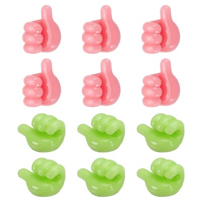 Unique Bargains Cord Holders Cable Clips for Nightstand Plastic Modern Minimalist Cable Clips Management