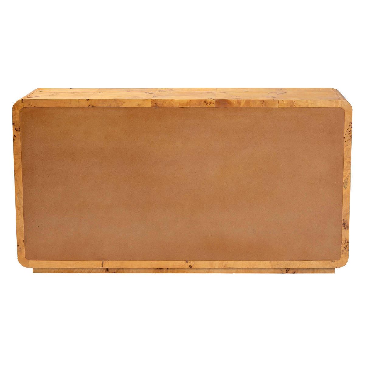 bali & pari Netra Real Burl Wood 6 Drawer Dresser Light Mappa Burl - thumbnail 6