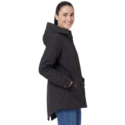 Женские куртки Rokka&Rolla Women's Stand Collar Trench Coat Windbreaker Jacket-Black, size Medium — фото 8