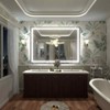 Apmir Super Bright Front & Back LED Lighted Anti-Fog Tempered Glass Bathroom/Vanity Mirror with ETL & 3-Year Warranty - 2 of 4