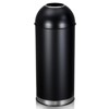 65L/17 Gallon Heavy Duty Stainless Steel Tall Commercial/Kitchen Trash Can, Round Open Top Waste Bin for Indoor and Outdoor - 2 of 4