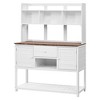 YOOCOZZ Fir Wood Outdoor Potting Bench, Garden Work Table with Hutch, Drawer and Adjustable Shelves - 3 of 4
