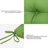 ARTPLANT Outdoor Dinning Seat Pads Cushions with Tie 19"x19"x4",Square Wicker Outdoor Tufted Chair Cushion,Set of 2 - 3 of 4