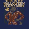 Rerun Island Men Halloween Pajama Shirt Werewolf Short Sleeve Graphic Cotton T-Shirt - 2 of 4