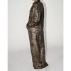 Women's Metallic Leopard Satin Pant - Bailey Rose - 2 of 3