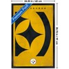 Trends International NFL Pittsburgh Steelers - Logo 25 Framed Wall Poster Prints - 3 of 4