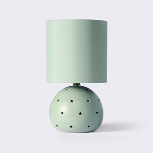 Glass Table Lamp (Includes LED Light Bulb) - Green - Cloud Island™ - 1 of 4