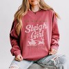 Simply Sage Market Ugly Sweater Sleigh Girl Lightweight Garment Dyed Sweatshirt - 2 of 4