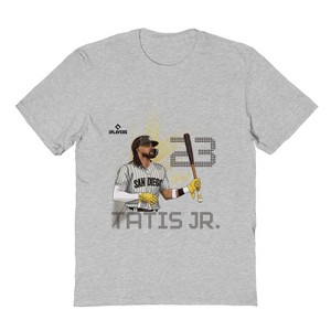 MLBPA Men's Tatis Jr Pw Licensed Mlb Fernando Tatis Jr. San Diego Padres Short Sleeve Graphic Cotton T-Shirt - Sport Grey XL - 1 of 4
